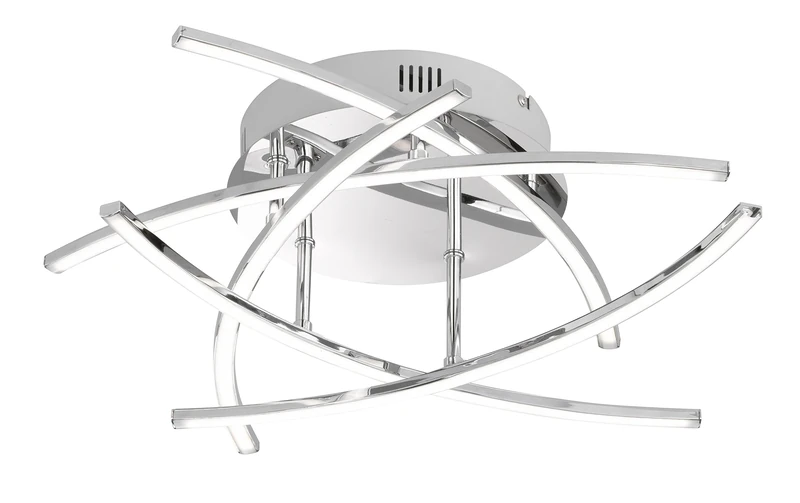 23102 Ceiling Light Bulbs 4 W Chrome acrylgl. White Diameter 50 cm Height 16 cm