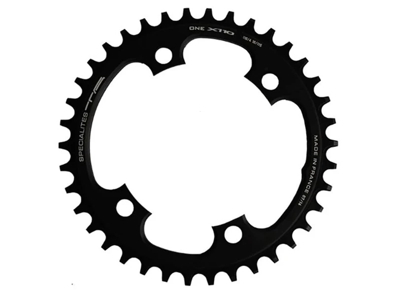Spécialités TA X110 One 4 Arm Narrow/Wide 10/11/12 Speed Chainring, Black, 44t