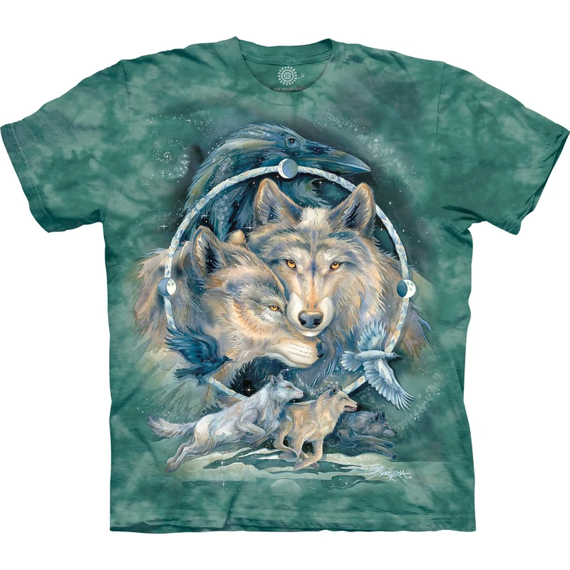 The Mountain Men's in Spirit I Am Free, Blue and Green, Large - Image 1