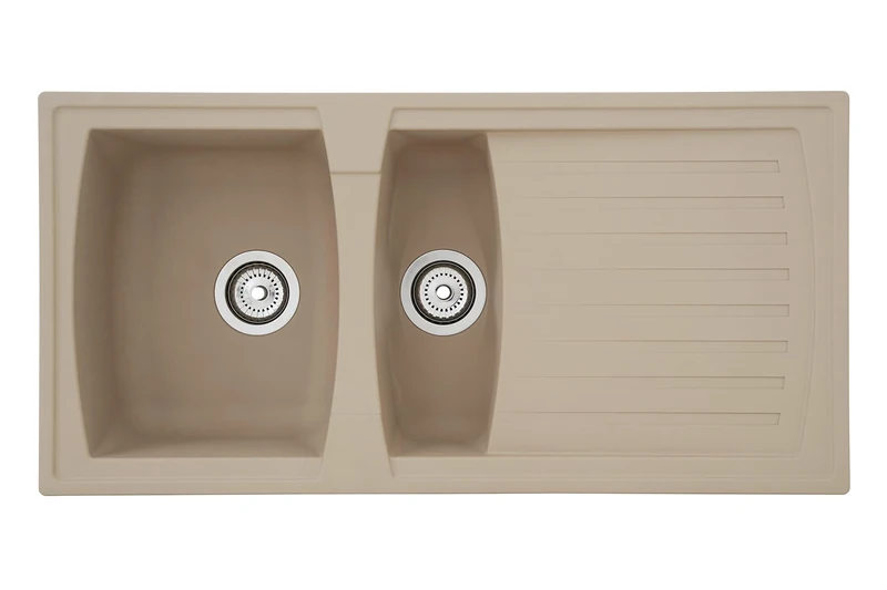 Respekta Sink, Fibreglass, Sandy Beige, 100 cm