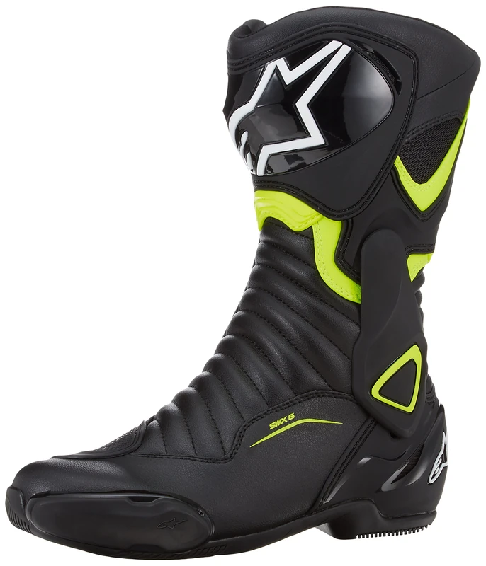 Alpinestars Motorcycle boots Smx-6 V2 Black Yellow Fluo, Black/Yellow, 42, 2223017155-42