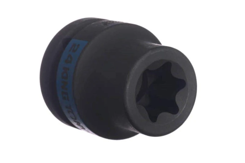 KING TONY 657530M Alloy Steel Impact Star Socket, 3/4 inch Drive, E30 Size, 65 mm Length
