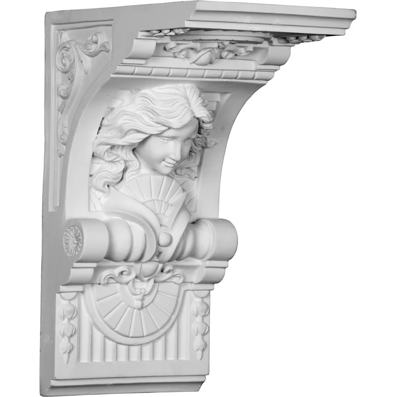 Ekena Millwork COR08X06X12HE 8" W x 6" D x 12" H Hestia Corbel
