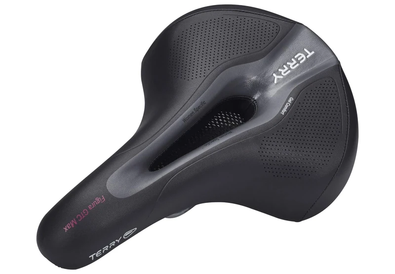 Terry Figura GTC Gel Woman Saddle with CrMo Frame and WeatherMax Dura Silk Upper Material in Black, Seat Width: 12 cm - 15 cm, 423 006 09