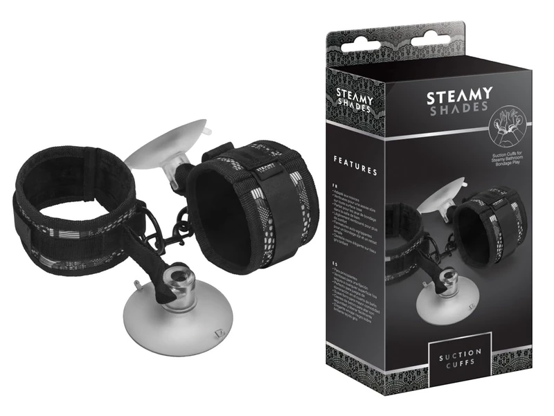 STEAMY SHADES Cuffs Black One Size