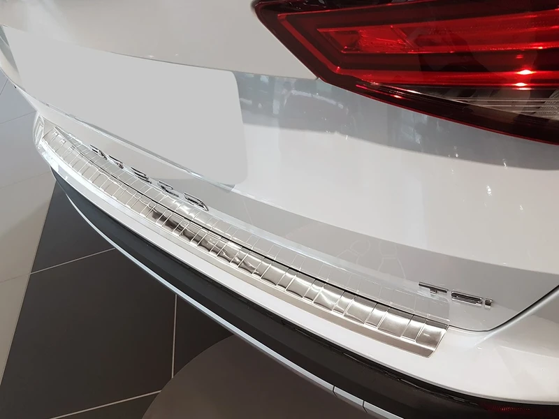 Avisa Stainless Steel Rear bumper protector compatible with Seat Ateca 2016-2020 & FL 2020- 'Ribs'