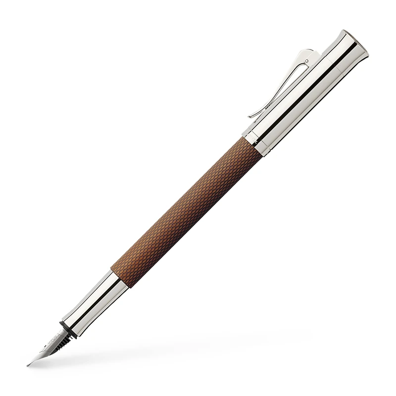 Graf von Faber-Castell Guilloche 146522 Fountain Pen Cognac Nib Width EF Pack of 1