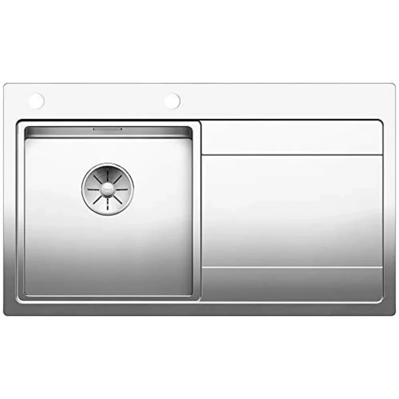 BLANCO DIVON II 45 S-IF | Stainless Steel | Installation Type: Installation from Top & Flush | Main Basin Left | for 45 cm Wide Base Cabinets | Resistant to Scratches