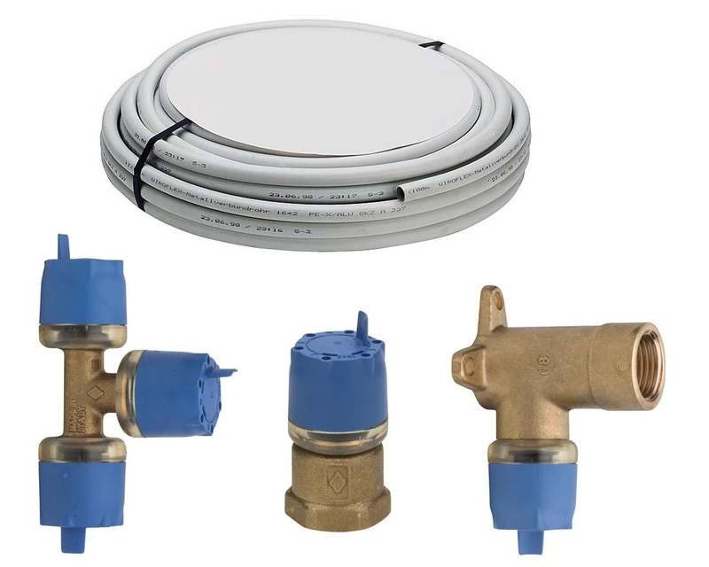 Wiroflex 26227 9 Flexible Multilayer Composite Pipe DVGW 10 m, Wirosteck Plug-in System, WIROSTECK-Stecksystem