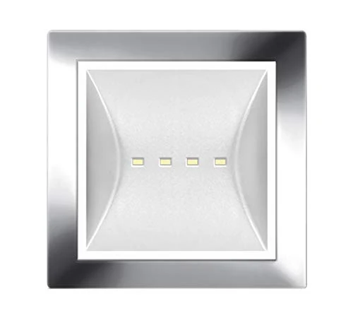 Balizas ALZIR LX/C CS (24V,BT,CHR-B) - Power Supply: 24V 50/60Hz, 18-30V DC - Color difusión: Blanco - Colour embellishedor: Cromo Brillo - Caja de empotrar: Sí - Color LEDs: Blanco frío