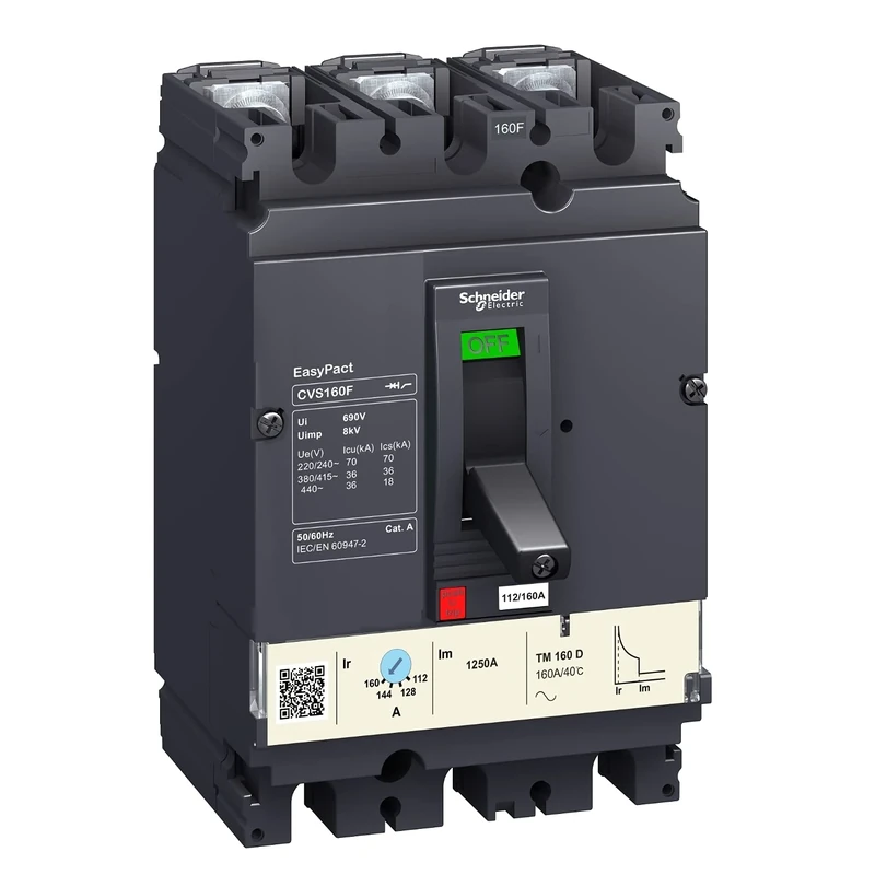 Schneider Electric lv516333 EASYPACT CVS, Automatic Switch cvs160 °F tm160d, 3P/3R