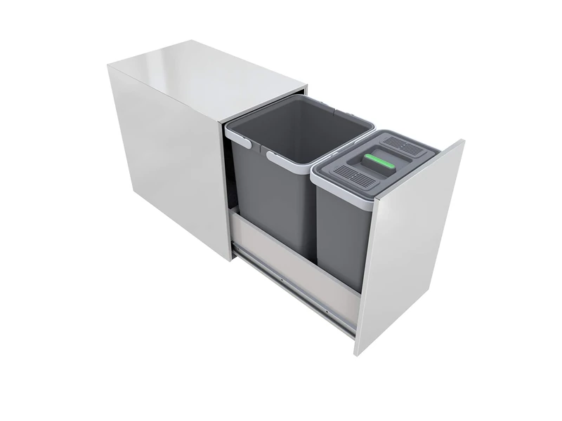 Elletipi STREET 2.0 PA2 INL424326A Removable Waste Bin Stainless Steel for Base, 26 x 43 x 40 cm