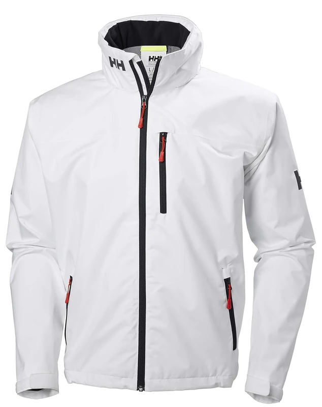 Helly Hansen Men's Crew Hooded Jacket, White, XL