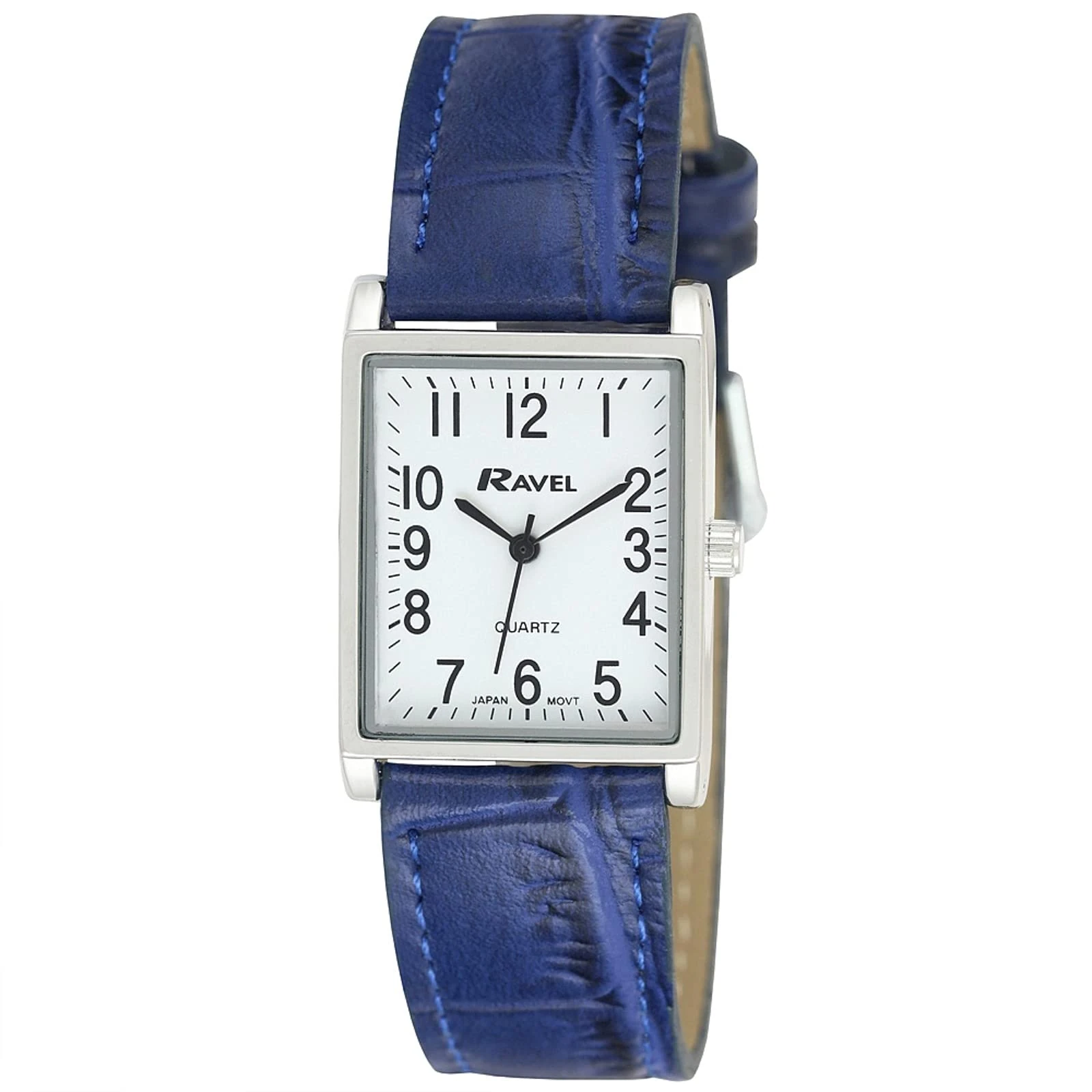 Ravel - Unisex Traditional Watch with Clear Numeral Dial - Rose Gold Tone/Tan