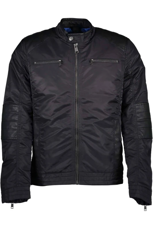 Guess Men's M64L22W7WO0 Bomber Jacket, Black (Noir/Jet Black A996 A996), (Sizes: Large)