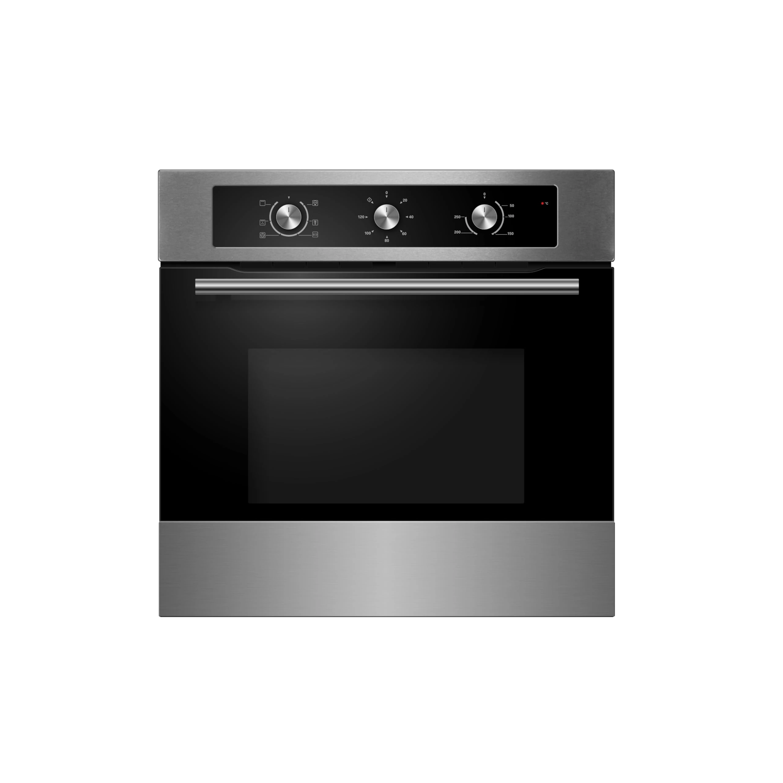 Cookology COF600SS Built-in Electric Single Fan Oven in Stainless Steel - 65 Litre Capacity - Easy Programmable Timer - Minute Minder