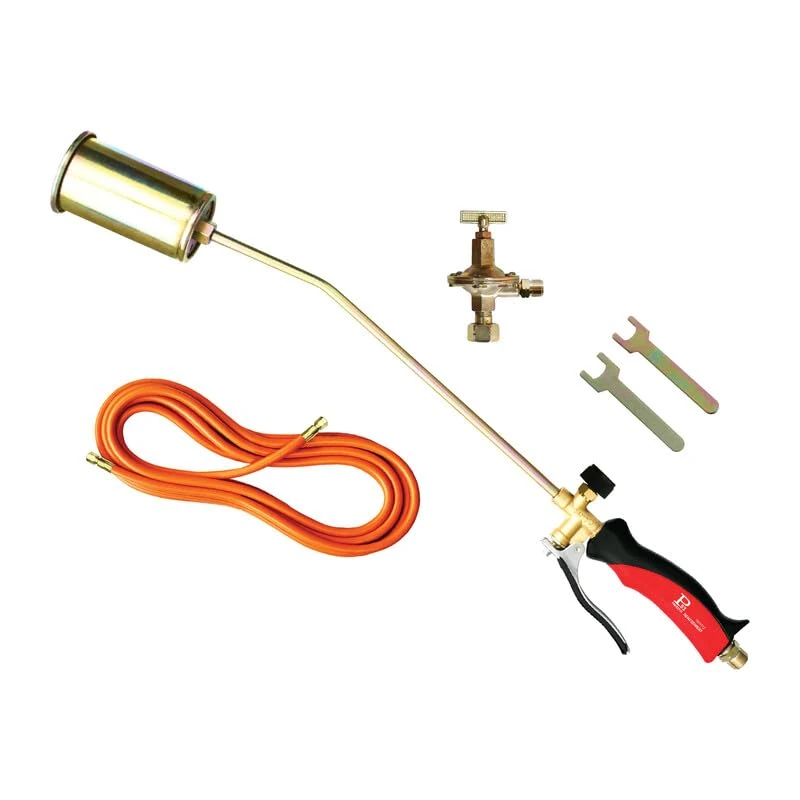 Heating Torch in Kit Composition: 1 Lever Torch 70 Cm with Burner Ø 60 Mm Power 35 Kw, 1 Rubber Hose Connected from 10 Meters, 1 Gas Regulator. - Image 1