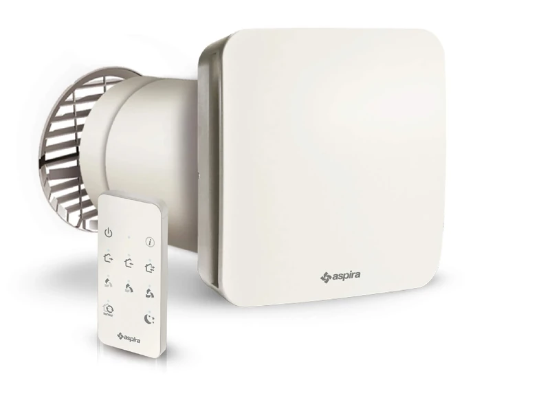 Cosmi Single Room RF Fan with Heat Recovery, White, AP19987, 230V