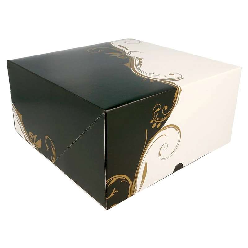Garcia de Pou Cake without Window in Box, Cardboard, White, 24 x 24 x 12 cm