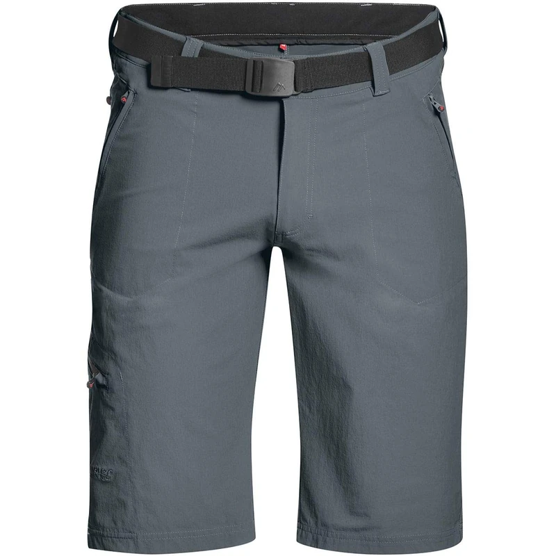 maier sports Nil Bermuda, Men's Short Hiking Trousers, Water-Repellent Bermuda Shorts for Trekking and Hiking, PFC-Free, mSTRETCH pro 4 & dryprotec Graphite