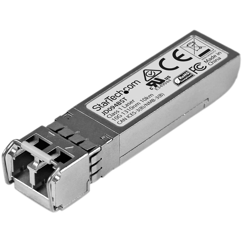 StarTech.com HPE JD094B Compatible SFP+ Module - 10GBASE-LR - 10GbE Single Mode (SMF) Fiber Optic Transceiver - 10GE Gigabit Ethernet SFP+ - LC 10km - 1310nm - DDM HPE 5900, 12500, 5500 (JD094BST)