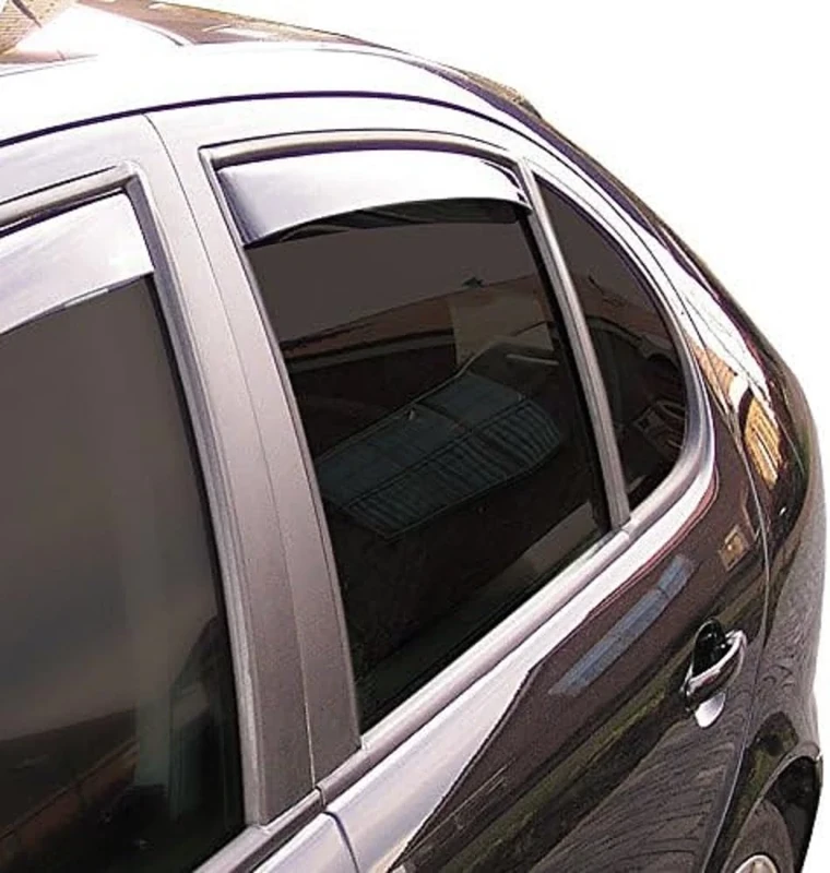 ClimAir Window Visors Master Dark (rear) compatible with Audi Q5 2017-, Black