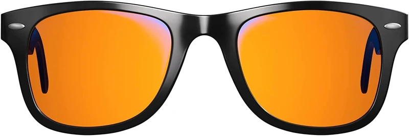 Swanwick Henley Night Swannies - 99% Superior Blue Light Blocking Glasses - Relieve Tired Eyes, Reduce Eye Strain, Experience Better Sleep (Black - One Size Fits Most) - Image 1