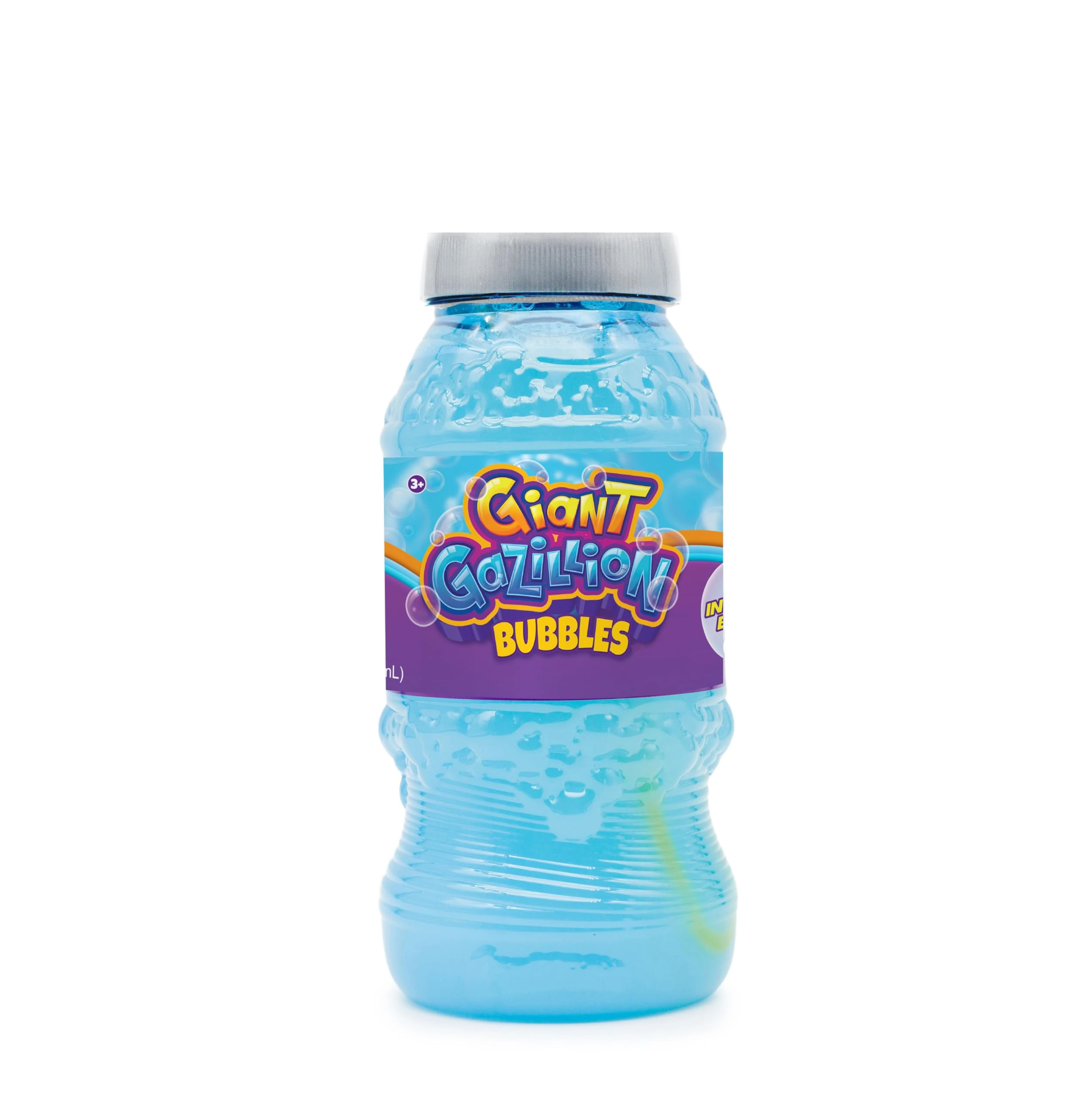 Gazillion Giant Bubble Solution 2 L – Lab‑Formulated for Huge, Stretchy Bubbles, Safe Non‑Toxic, No‑Stain, Includes Large Bubble Wand, Refill for Bubble Machines, Wands & Guns, Kids Ages 3 +