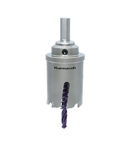 Karnasch Karnaschch Jigsaw with Carbide Metal with Pilot Drill and Spring Eyector, 55 mm Diámetro, 60 mm Longitud de Corte, 2.4 mm Ancho de Corte, 8 Services, 1