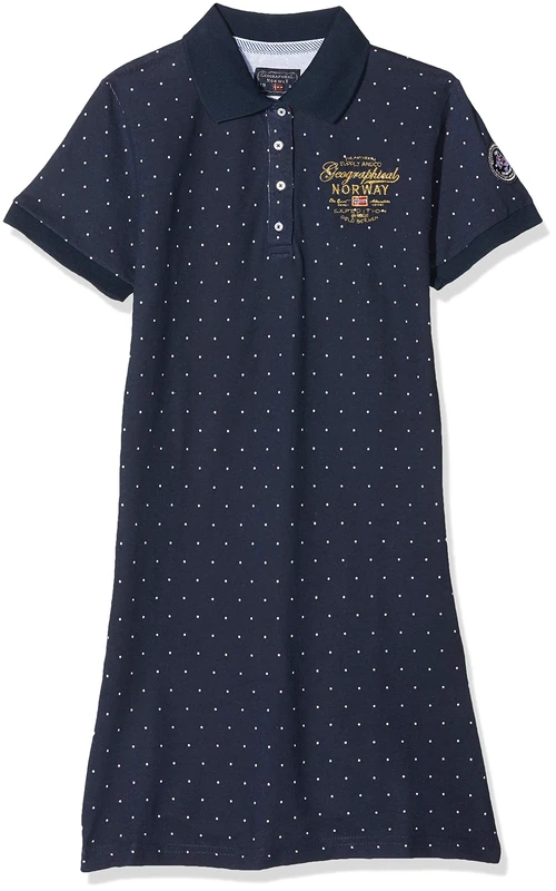 Geographical Norway Women's Kim Lady SS Dress, Blue (Navy), XXL - Image 1