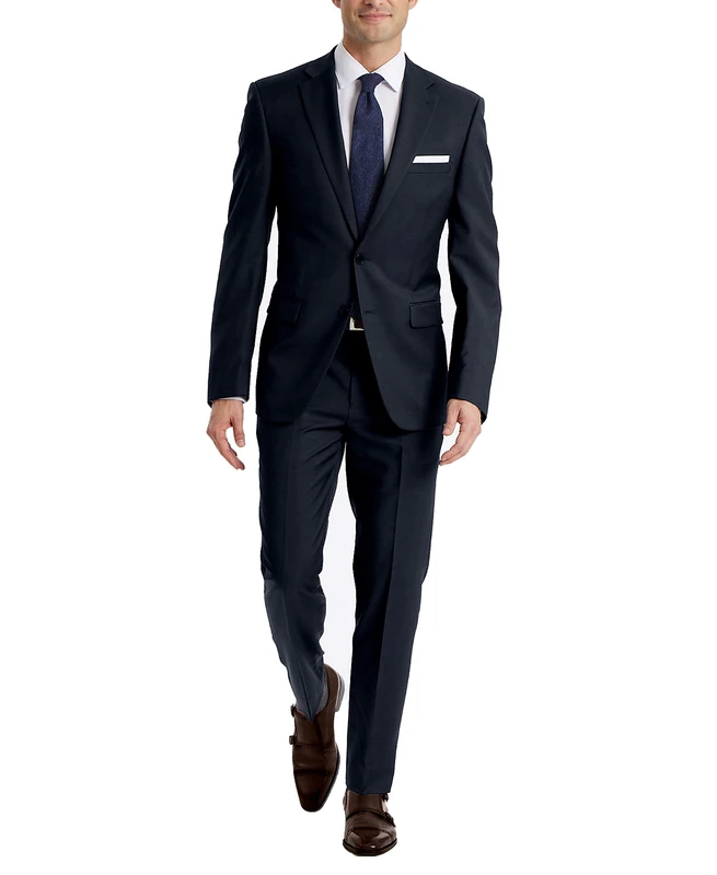 Calvin Klein Men's Business Suit Set, Navy Pant, 38W / 34L