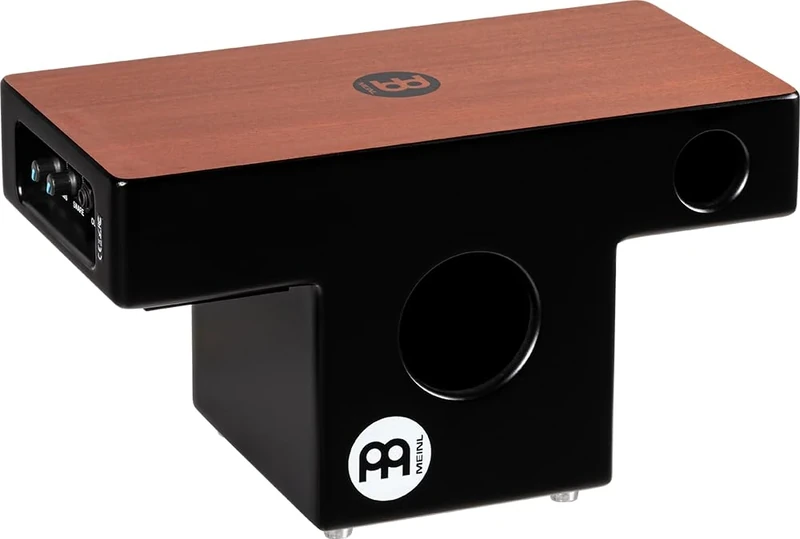 Meinl Percussion Pickup Slaptop Cajon - Back-friendly T-Design with 2 Forward Facing Sound Ports - Playing Surface Mahogany (PTOPCAJ4MH-M)