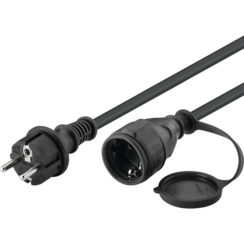 Power Cable, 10 m Length, Black - Image 1
