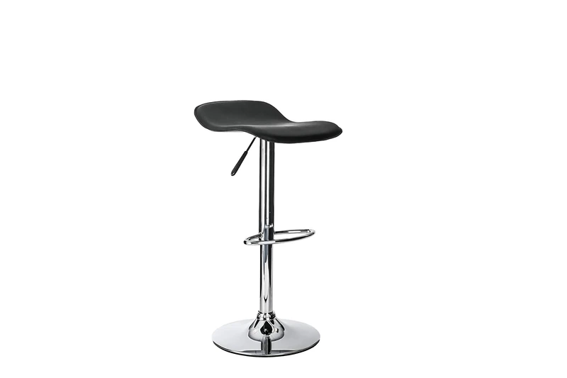 Alphason ABS249-BLK Ohio Leather barstool - Black Black
