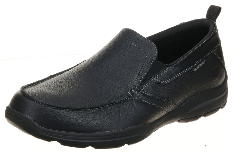 Skechers Men's Harper-Forde Loafer, Black Black Blk, 10.5 UK