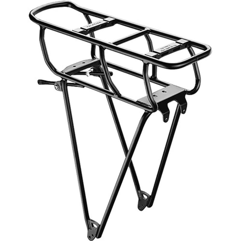Racktime Unisex – Adult Shimano Pannier Rack, Black, 26 Inches