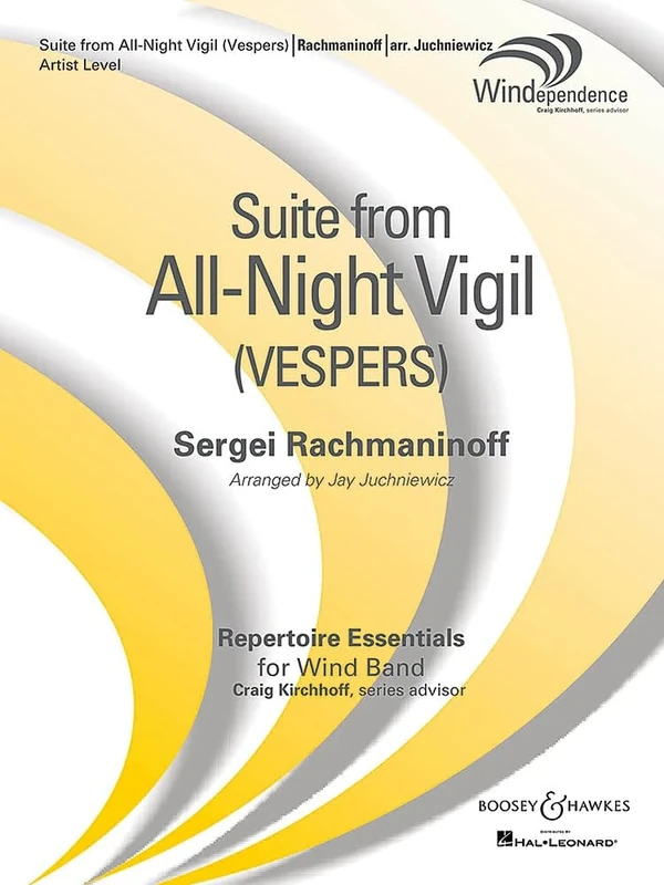 Suite from All-Night Vigil (Vespers): wind band. Partition et parties.