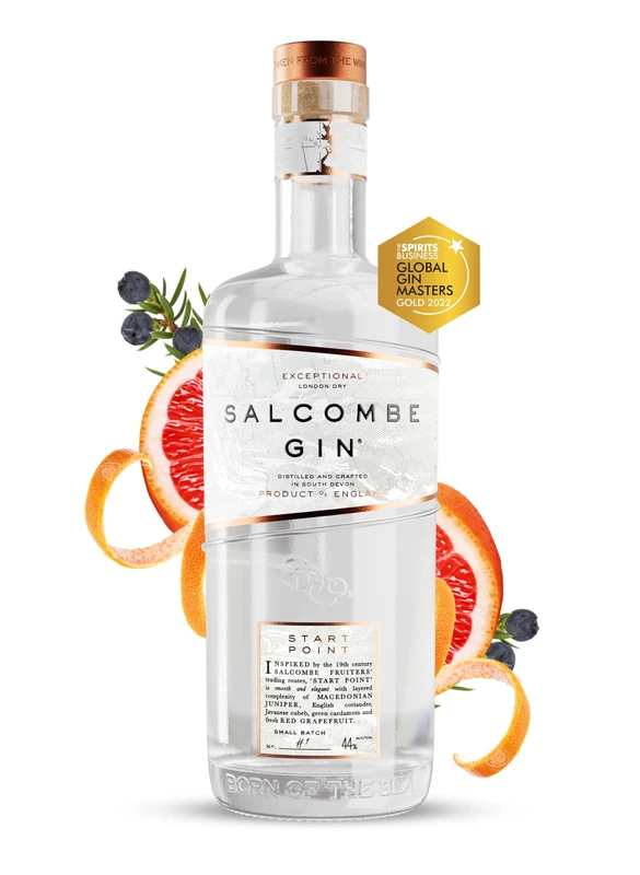 Salcombe Gin ‘Start Point’ London Dry Gin 70cl | 44% ABV | Award Winning Coastal Citrus Led Gin | Vegan | 1% Donated to Oceans | Distilled in Salcombe