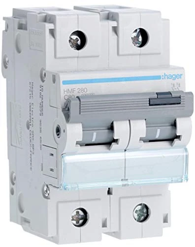Hager HM Series – Automatic Magnetothermic -HM Curve-C 10KA 2-Pole 80A
