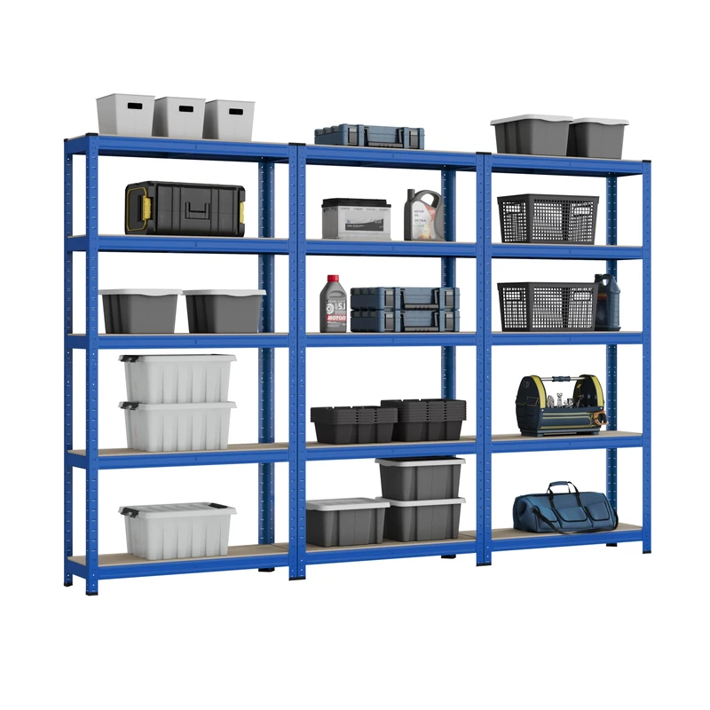 Racking Solutions Heavy Duty Garage Racking 3 Bay MEGA DEAL 200KG Per Shelf (1800mm H x 900mm W x 300mm D)
