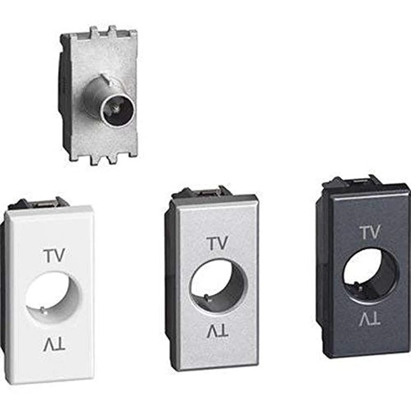 BTicino H4202P14 Axolute TV socket through, 14 dB, 1 m
