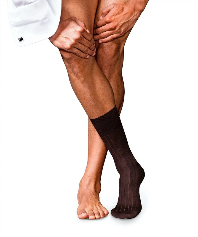 FALKE Men's No. 2 M So Cashmere Plain 1 Pair Socks, Brown 5930, 10-11