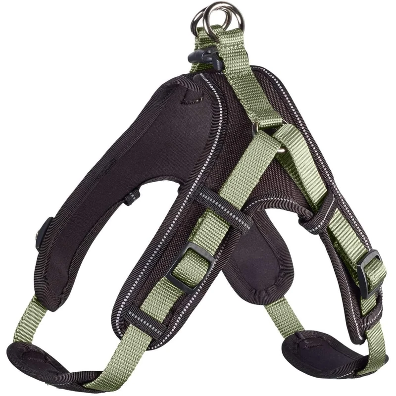 HUNTER Vario Quick Neoprene Harness, Medium, 55-70 cm, 15 mm, Green/Black