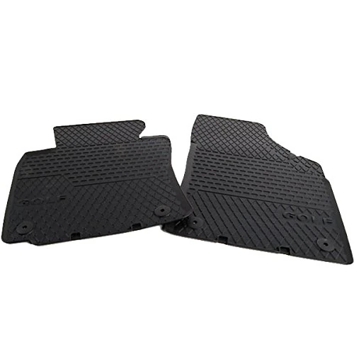 Volkswagen 1K2061501A041 Rubber Foot Mat Set Front Right-Hand-Drive, Black