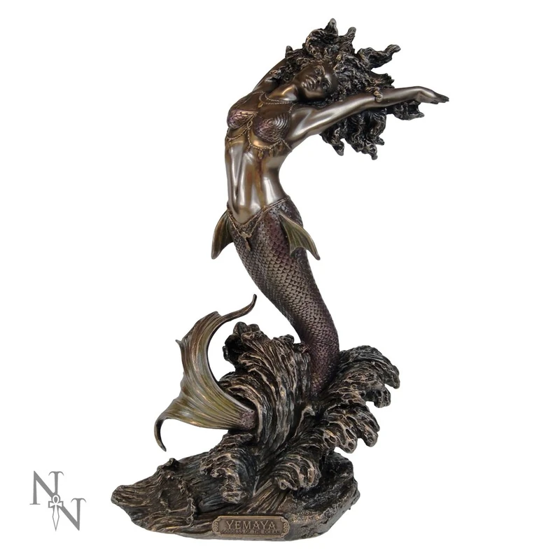Nemesis Now Yemaya Goddess of Water 27cm Figurine, Resin, Bronze, One Size