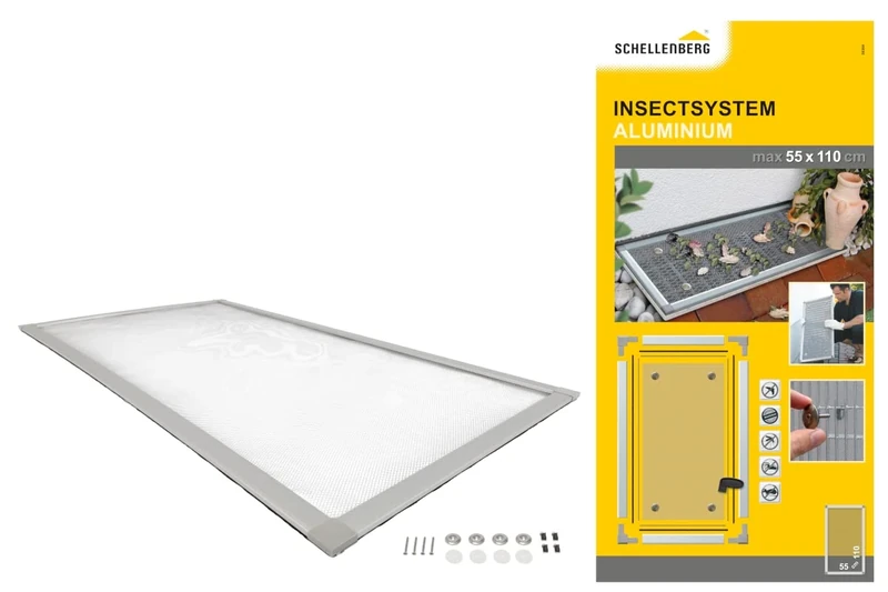 Schellenberg 50364 Lightwell Cover: Approx. with Aluminium Frame Clean Light Shaft, 55 x 110 cm, 1 Piece - Image 1