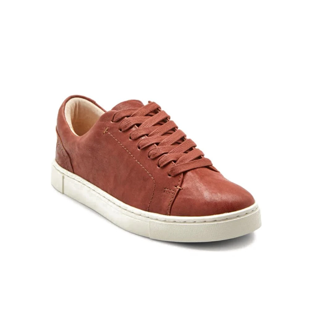 Frye Women's Ivy Low Lace Sneaker, Cognac-Oyster, 7.5 UK