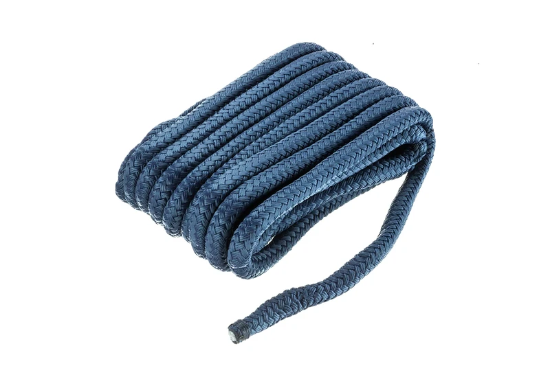 Seachoice Double-Braid Nylon Dock Line w/Eye Splice, Pre-Shrunk, Heat Stabilized, 5/8 in. X 30 Ft., Navy Blue
