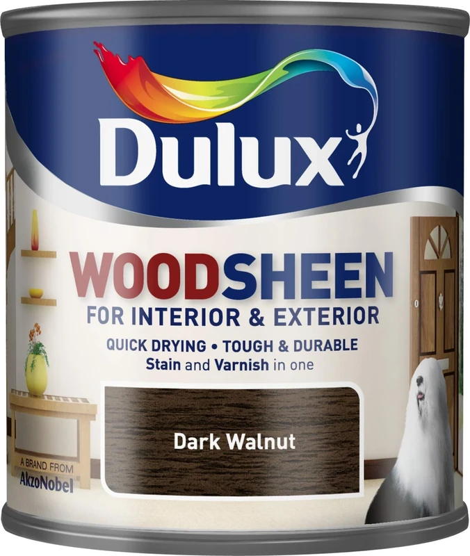 Quick Drying Interior/Exterior Woodsheen DARK WALNUT 250ML by Dulux