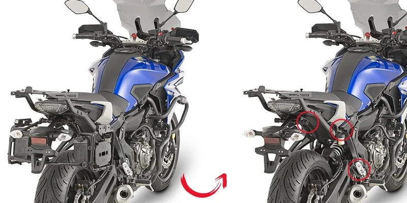 GIVI PLR2130 Tubular Pannier Holders Yamaha Mt07 Tracer